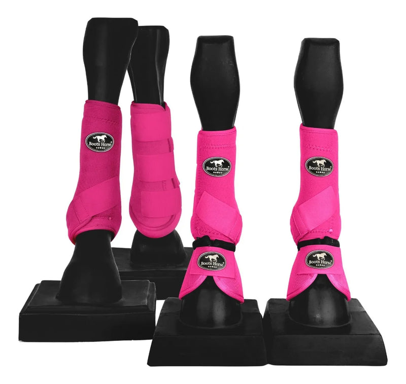Kit - Caneleiras + Boleteiras + Cloche Para Cavalo Proteção